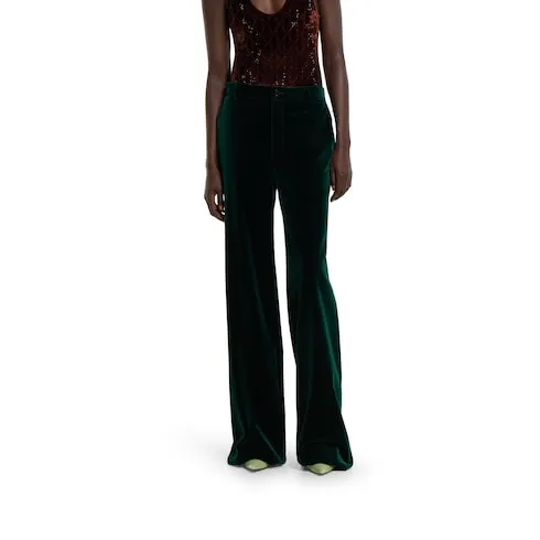 Soft Stretch Cotton Velvet Pant