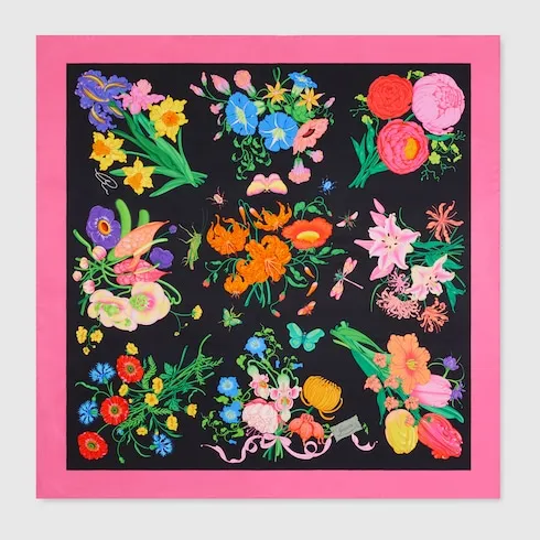 90 X 90 Project Printed Silk Carré