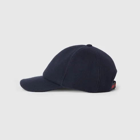 Wool Baseball Hat With Embroidery