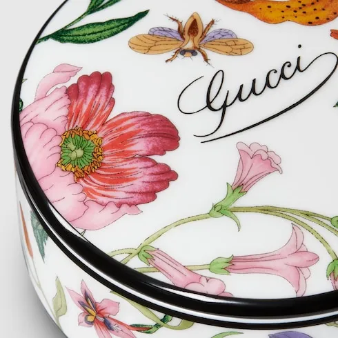 Gucci Flora Print Small Round Box