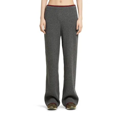 Soft Rib Felted Wool Pants