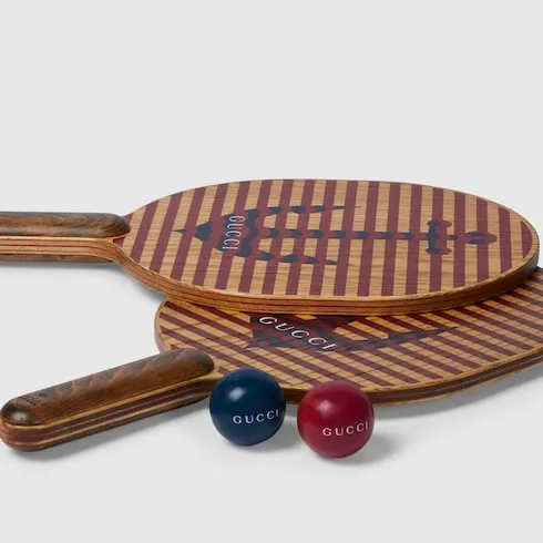 Wooden Beach Racket And Ball Set