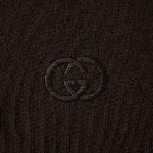 Brushed Cotton Jersey Zip Sweatshirt