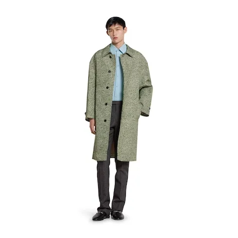 Polyester Twill Shirt With Horsebit