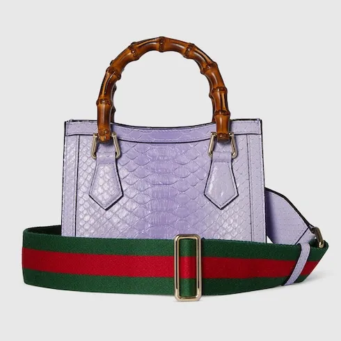 Gucci Diana Small Python Tote Bag