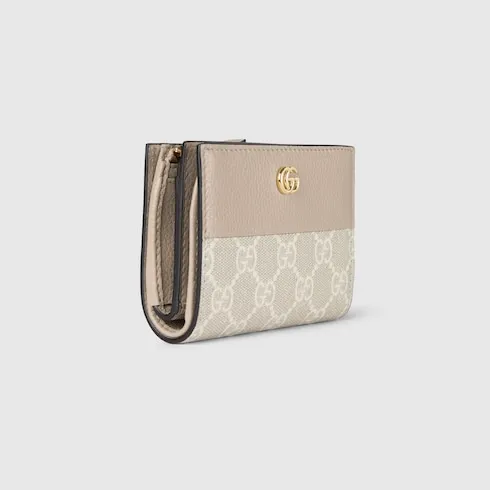 Bi-Color Gg Marmont Small Wallet