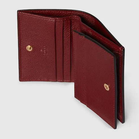Bi-Color Gg Marmont Small Wallet