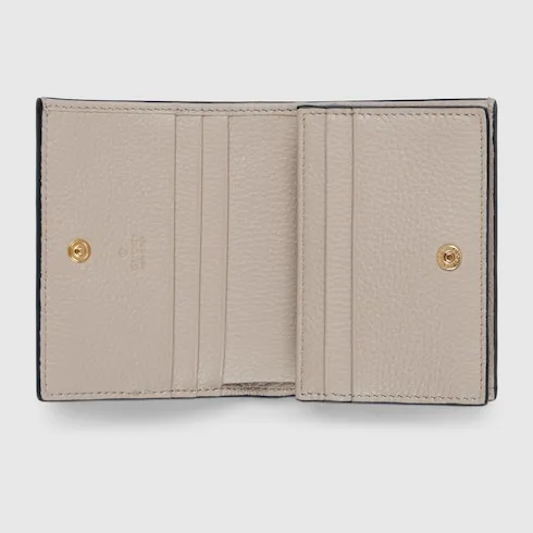 Bi-Color Gg Marmont Small Wallet