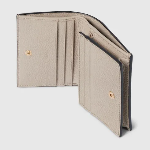 Bi-Color Gg Marmont Small Wallet