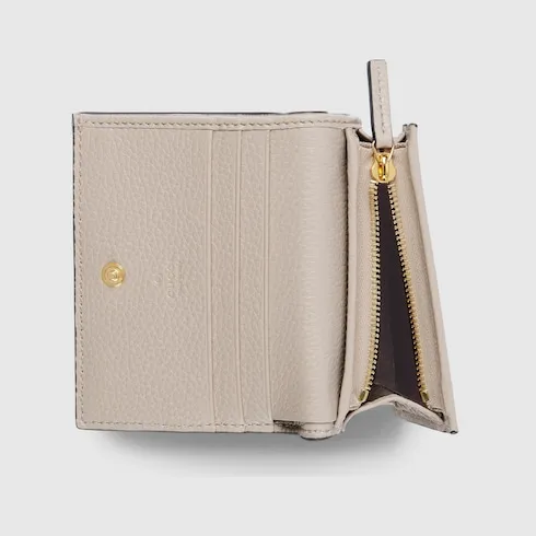 Bi-Color Gg Marmont Small Wallet