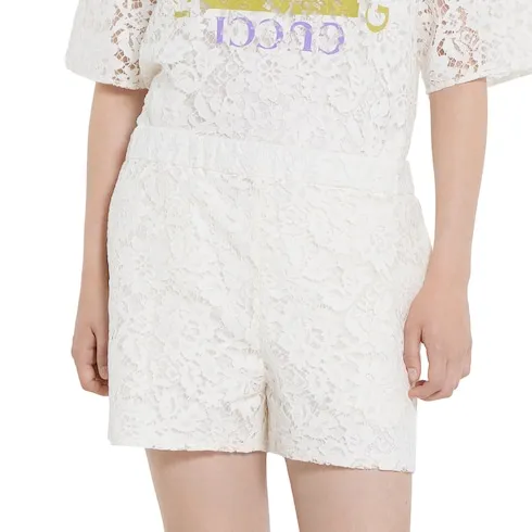 Gucci Floral Lace Shorts