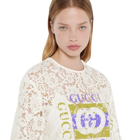Gucci Floral Lace Top