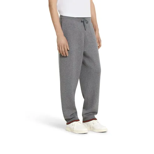 Wool Cashmere Knit Double Leisure Pant