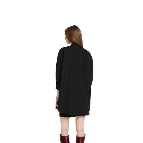Cotton Poplin Shirt With Embroidery