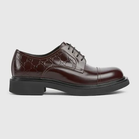 Lace-Up Shoe With Gg Detail