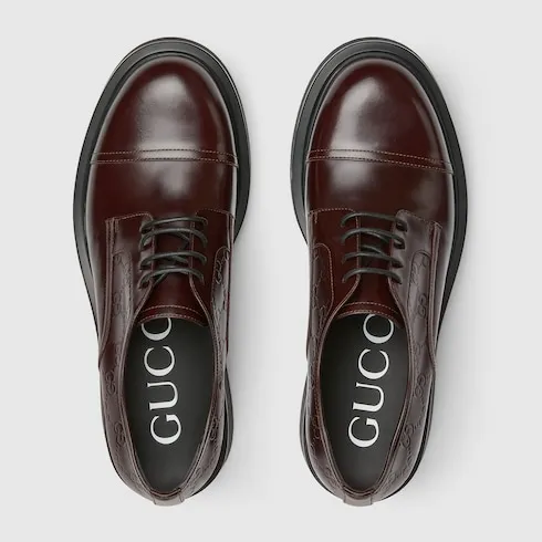 Lace-Up Shoe With Gg Detail