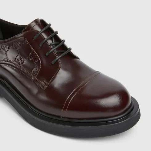 Lace-Up Shoe With Gg Detail