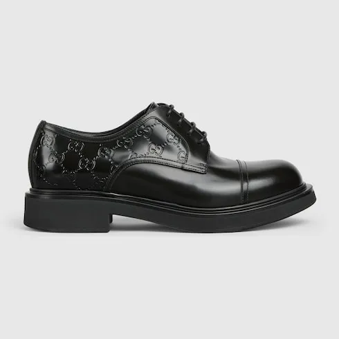 Lace-Up Shoe With Gg Detail