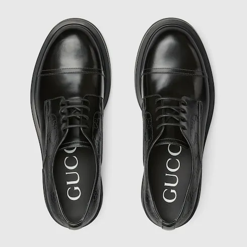 Lace-Up Shoe With Gg Detail