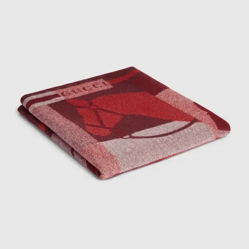 Wool And Cashmere Jacquard Blanket
