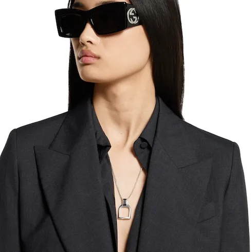 Gucci Staffa Long Pendant Necklace