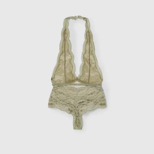 Floral Lace Tulle Bodysuit