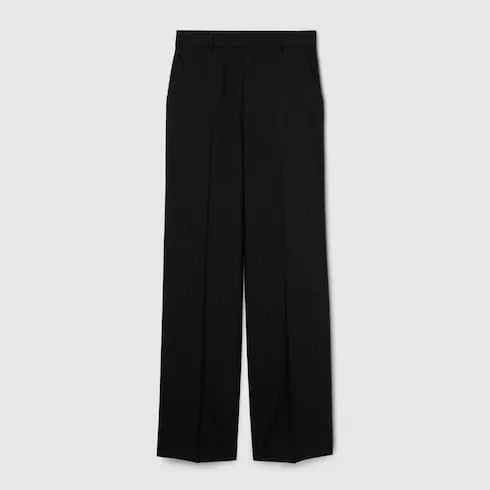 Pinstripe Gucci Wool Jacquard Pants