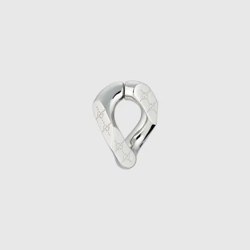Gucci Signature Engraved Mono Earring