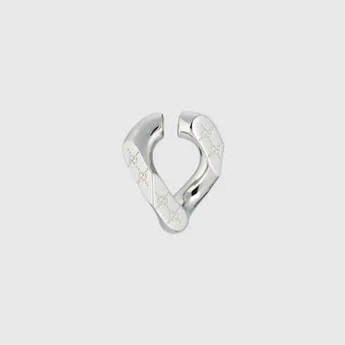 Gucci Signature Engraved Mono Earring