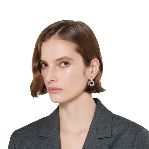 Gucci Signature Engraved Mono Earring