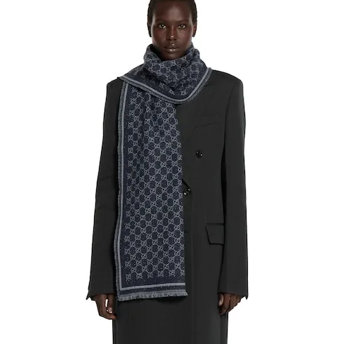 Gg Wool Scarf