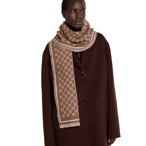 Gg Wool Scarf