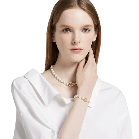 Gucci Interlocking Pearl Bracelet