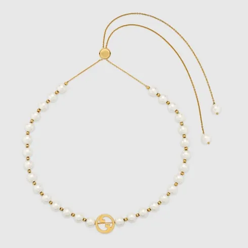 Gucci Interlocking Pearl Necklace