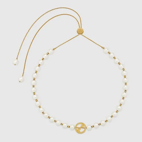 Gucci Interlocking Pearl Necklace