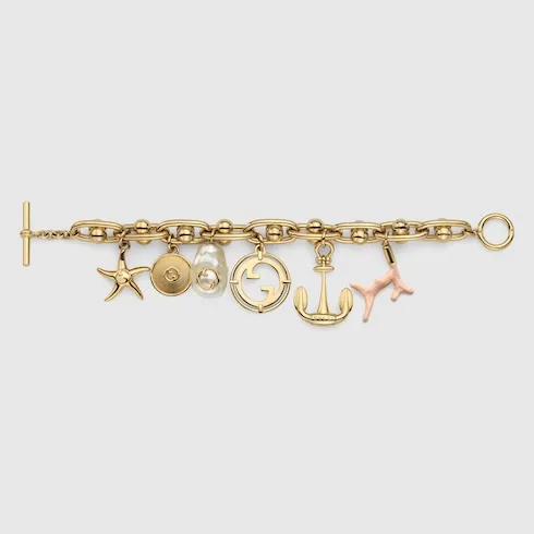 Chain Bracelet With Gucci Symbols