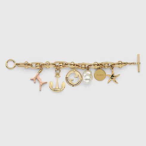Chain Bracelet With Gucci Symbols
