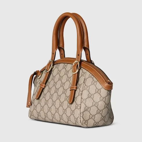 Gg Emblem Small Top Handle Bag