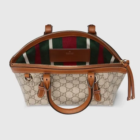 Gg Emblem Small Top Handle Bag