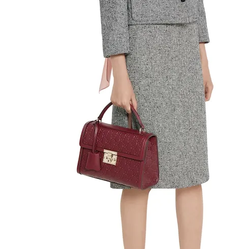 Padlock Medium Top Handle Bag