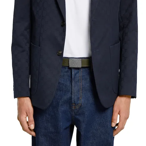 Belt With Rectangular Buckle