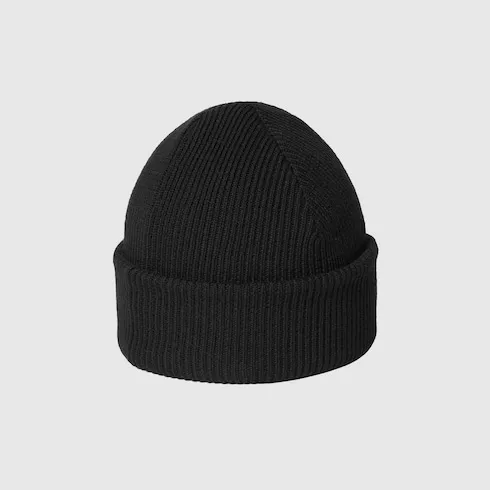 Wool Hat With Embroidery