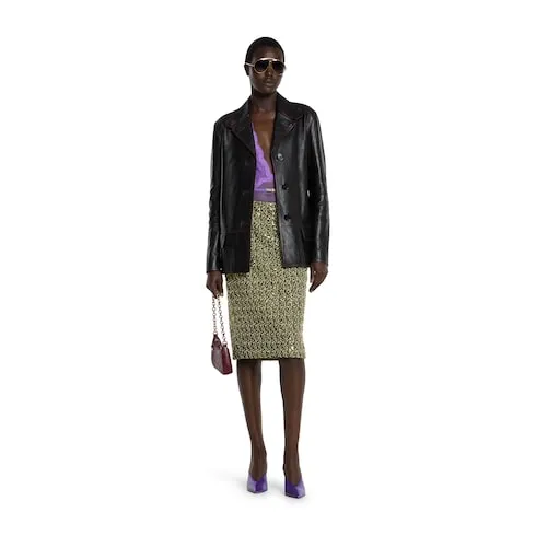 Soft Aged-Effect Leather Jacket