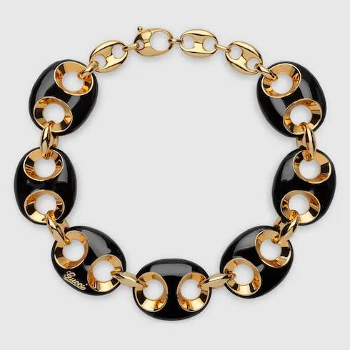 Gucci Marina Chain Enamel Necklace