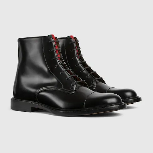 Lace-Up Boot With Web