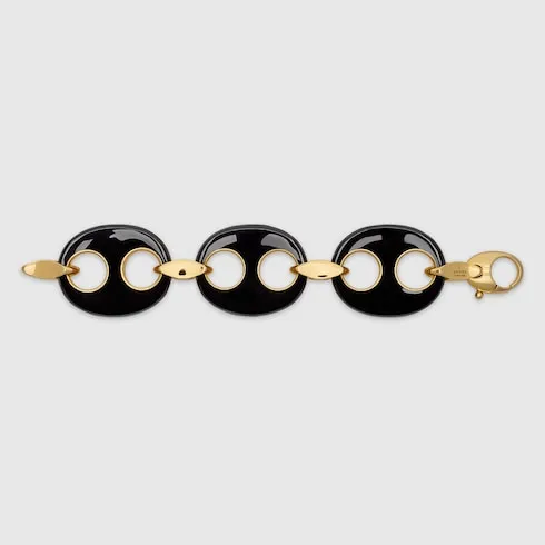 Gucci Marina Chain Enamel Bracelet