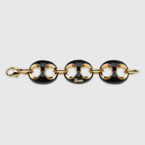 Gucci Marina Chain Enamel Bracelet