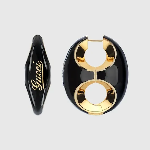 Gucci Marina Chain Enamel Earrings