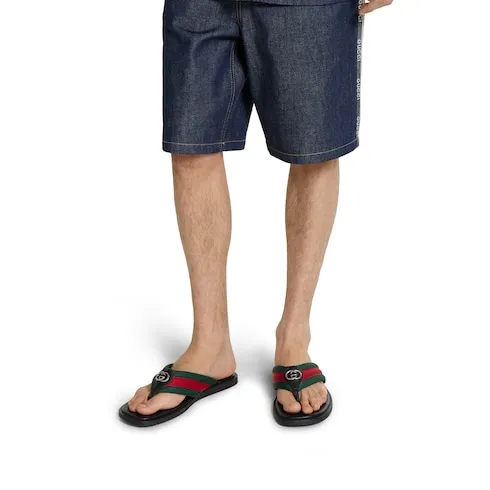 Thong Sandal With Interlocking G