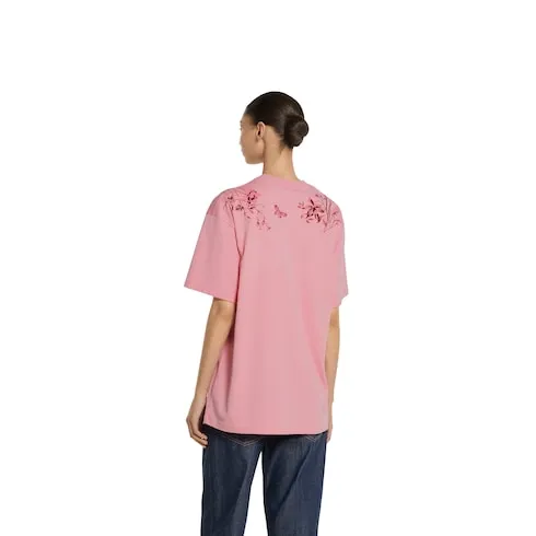 Soft Cotton Jersey T-Shirt With Print